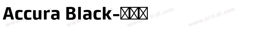 Accura Black字体转换 Accura Black字体转换